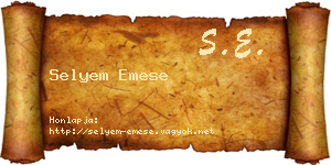Selyem Emese névjegykártya